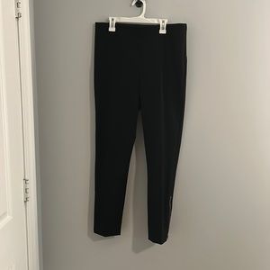 Loft size 10 leggings black - with zippered ankles